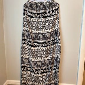 Pattern Maxi Skirt